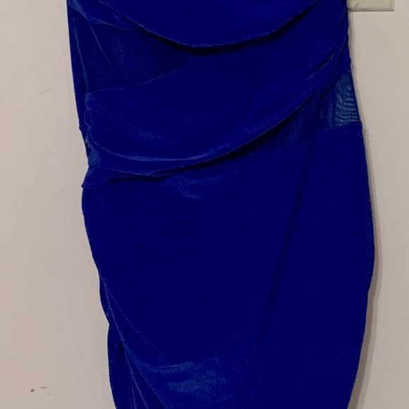 Blue One Shoulder Dress size S - Picture 2 of 3